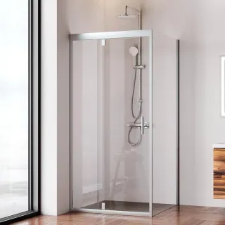 Душевой уголок AM.PM Gem W90G-404-090MT профиль серебристый 90х90 см